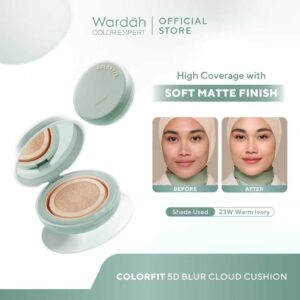 Wardah Colorfit 5D Blur Cloud Cushion Matte Finish